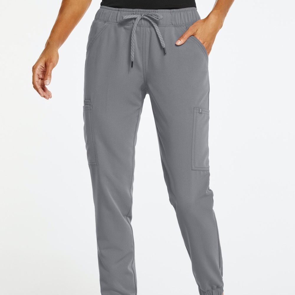 Jaanuu Gray Mesh-Enhanced Jogger Scrub Pant XXS